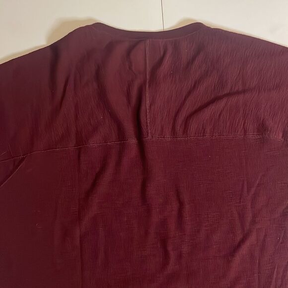American eagle mens long sleeve maroon 1/4 button soft tee size xxl - Picture 12 of 14